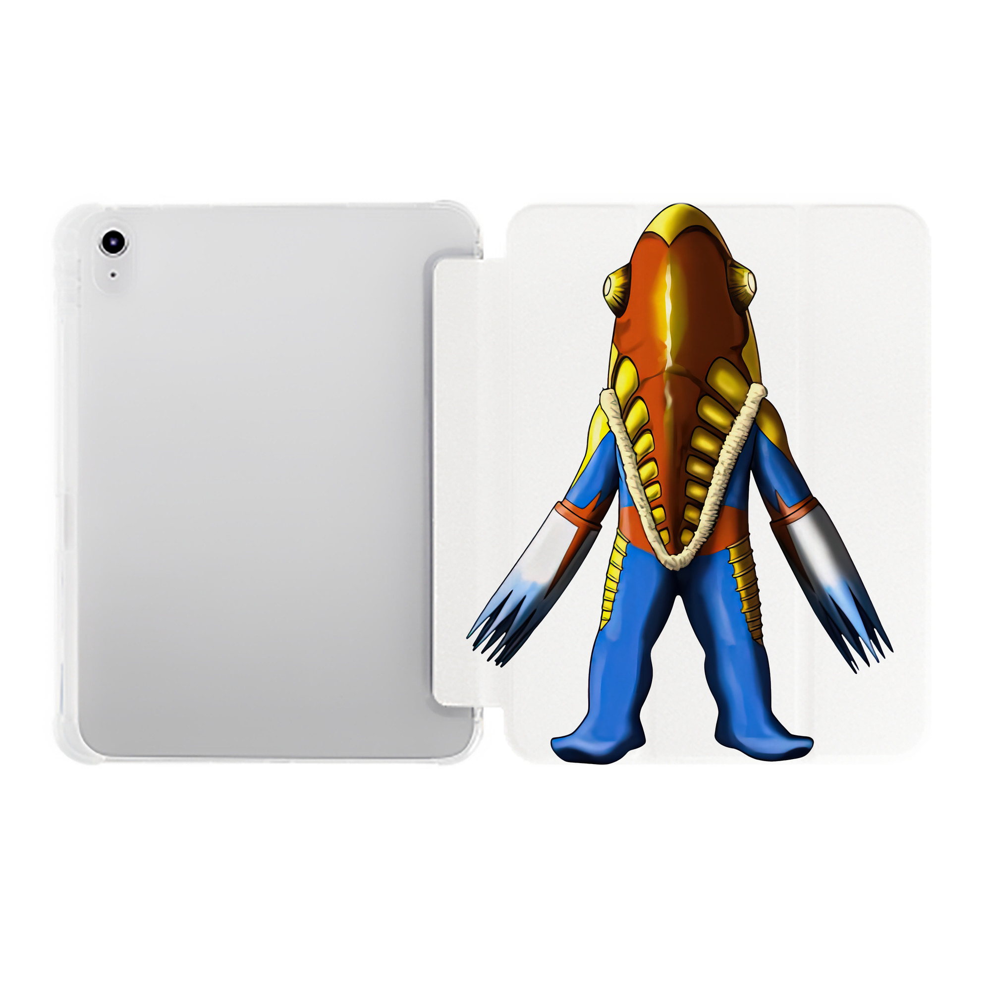 （画像用） ウルトラマン Ultraman IPad ケース ペン収納付き 三つ折りスタンド PUレザー×シリコン 対応機種9.5/10.5/10.9インチ